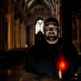 Rodolphe. Artiste protéiforme. Eglise Saint-André, La Guillotière. Un no man’s land à l’intersection des communautés et des croyances, l’étincelle mystique là où on ne l’attendait pas.