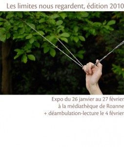 Les limites nous regardent, visuel Roanne