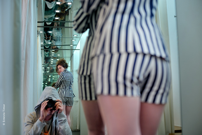 Autoportrait en voyeur perché