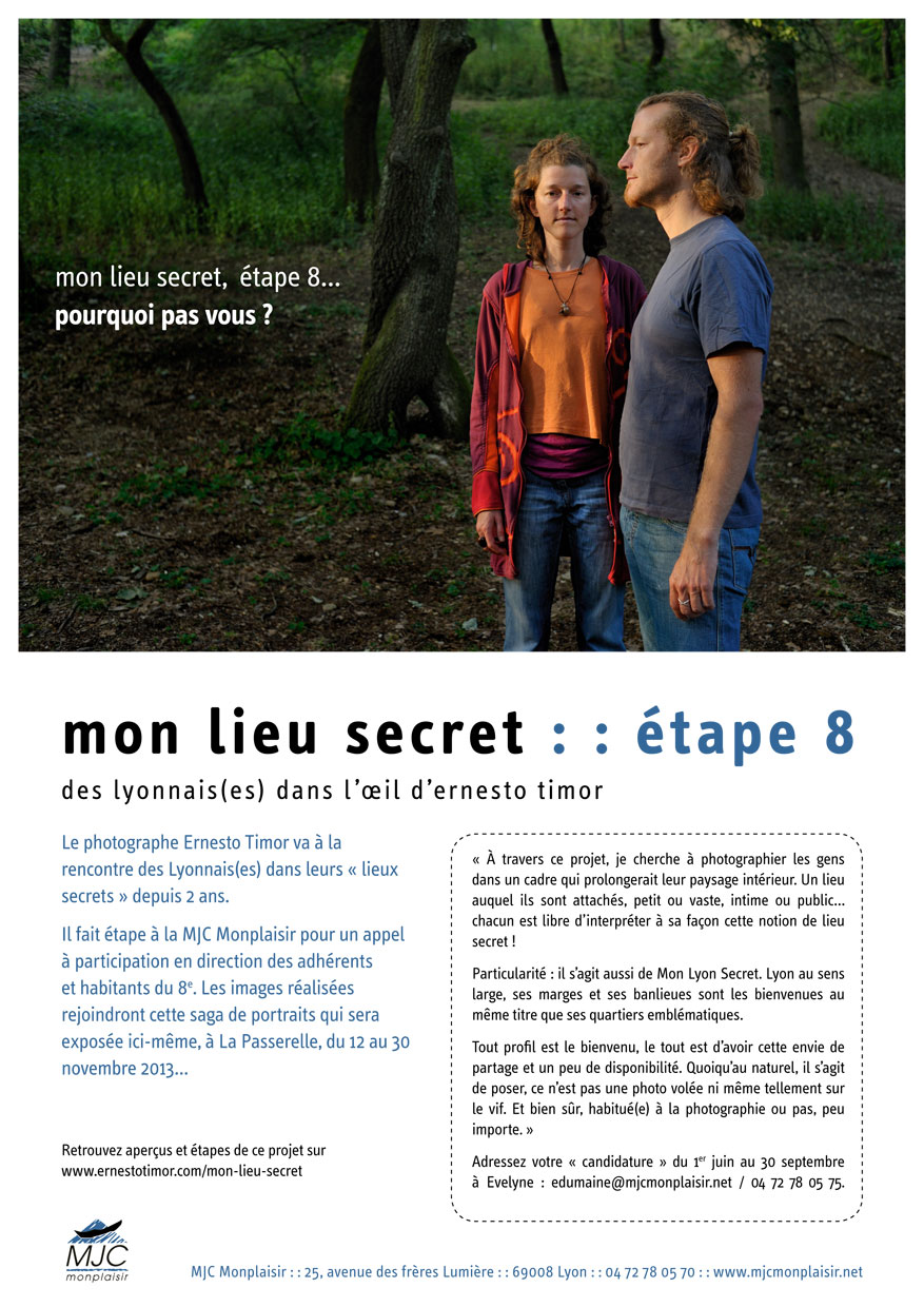 Mon Lieu Secret, expo à Lyon en novembre 2013 (en Résonance à la Biennale)